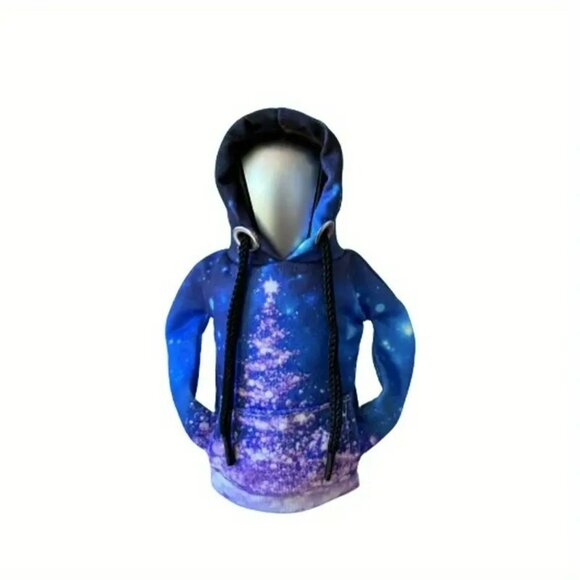 Creative Blue Galaxy Pattern Hooded Sweatshirt Gear Shift Cover (SKU #3057) - Picture 4 of 10